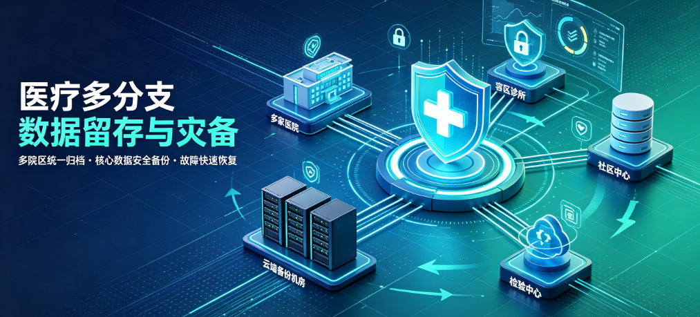 医疗多分支数据留存与灾备