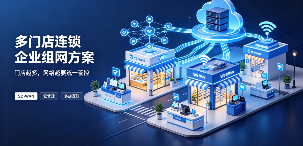 多门店连锁企业组网方案